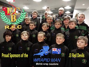 wrapid man sponsors children's rugby team