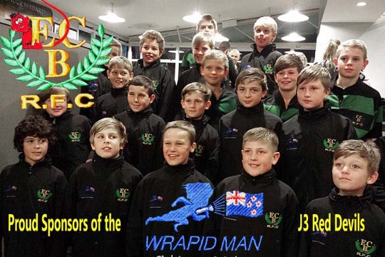 wrapid man sponsors children's rugby team