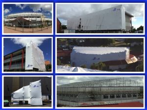 examples of building shrink wrap