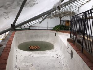 installing house wrap, house wrap over pool